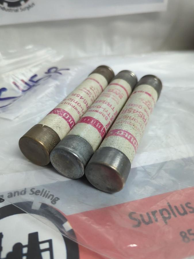 Used GOULD SHAWMUT,TRS45R,TRI-ONIC 45 AMP FUSE LOT OF 3 PRE-OWNED