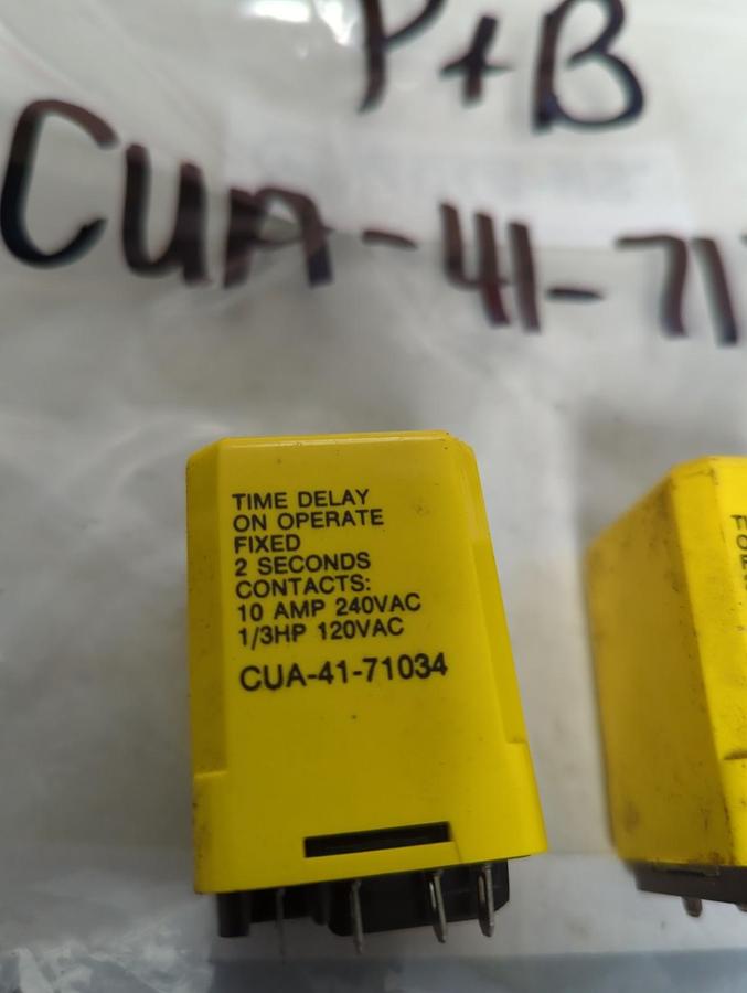Used POTTER & BRUMFIELD,CUA-41-71034,RELAY LOT OF 2 PRE-OWNED