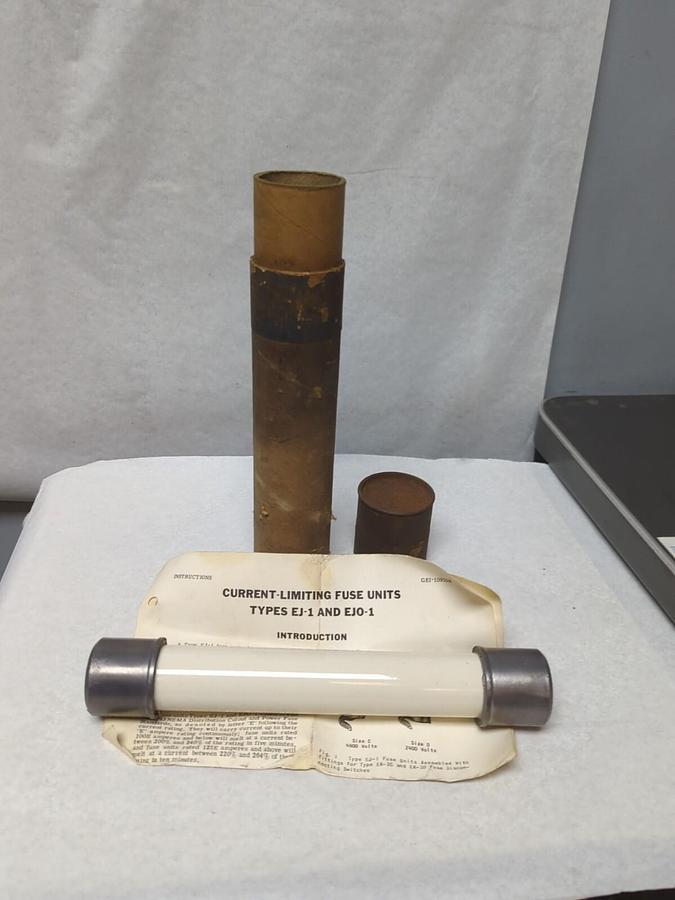 GENERAL ELECTRIC,6293011G,TYPE EJ-1 SIZE B GLASS TUBE FUSE NOS