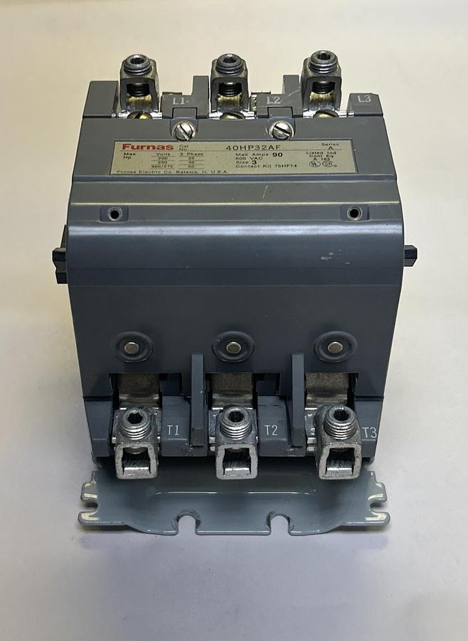 Used FURNAS,40HP32AF,CONTACTOR SIZE 3 90A 600V