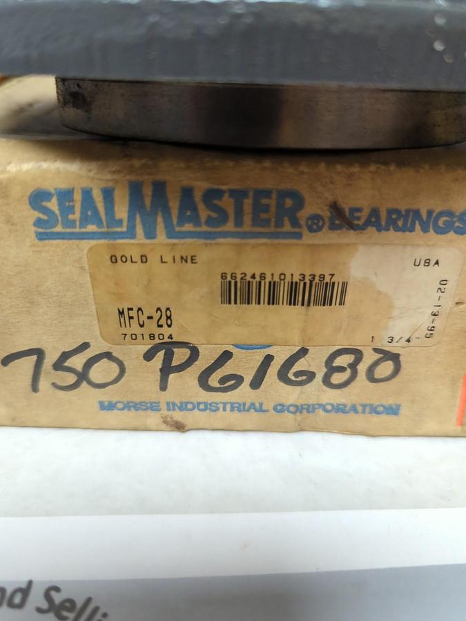 SEALMASTER,MFC-28,4-BOLT FLANGE ROUND 1-3/4 INCH BORE NOS