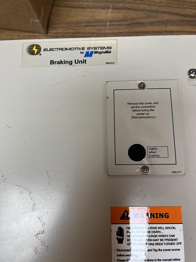 Used ELECTROMOTIVE MAGNETEK,CDBR-4090B,DC BRAKING UNIT 30A 510-660VDC
