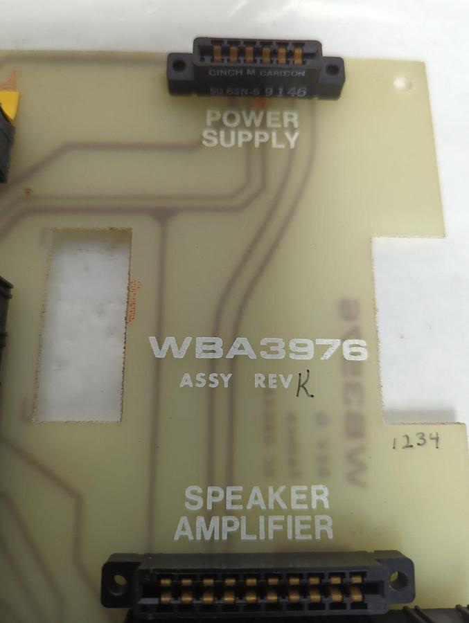Used FEMCO,WBA3976,CIRCUIT BOARD REV K PRE-OWNED