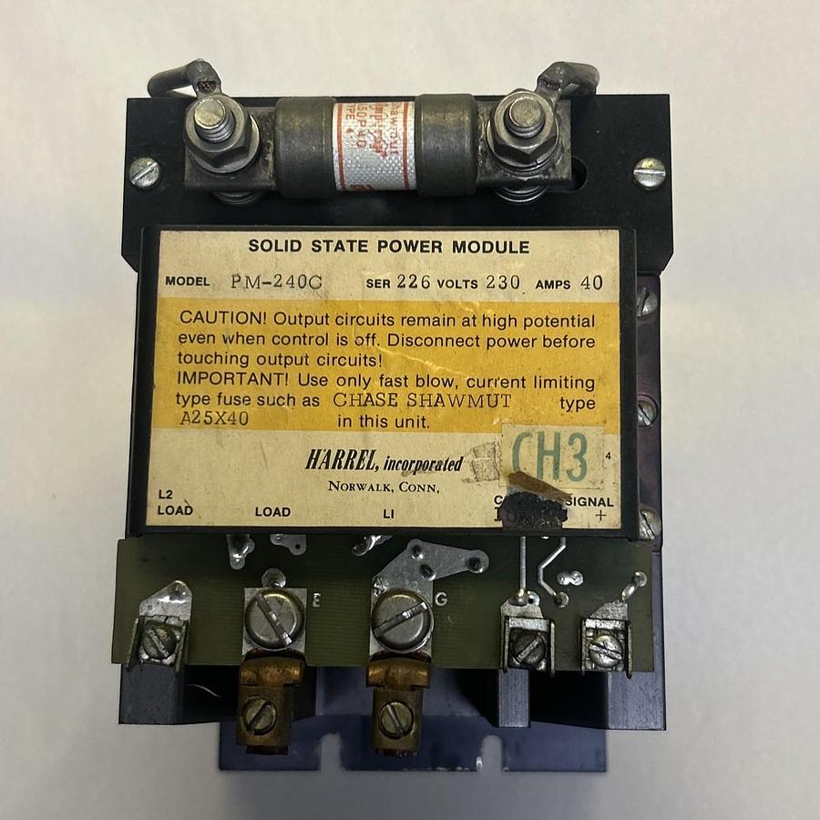 Used HARREL,PM-240C,SOLID STATE POWER MODULE