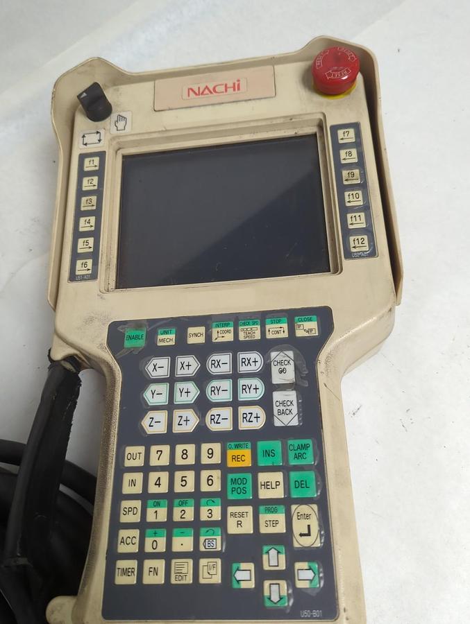 Used NACHI,AXTP-FDON-EC10,TEACH PENDANT WITH 25 FT CORD/CABLE PRE-OWNED
