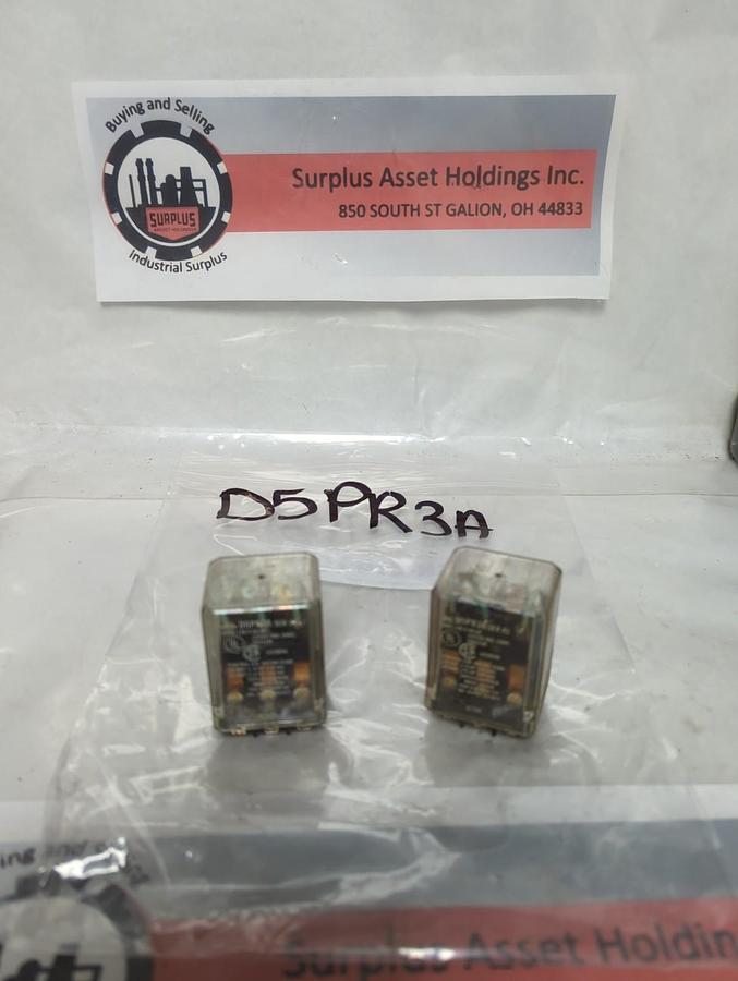 Used UNBRANDED,D5PR3A,RELAY 10 AMP LOT OF 2 PRE-OWNED