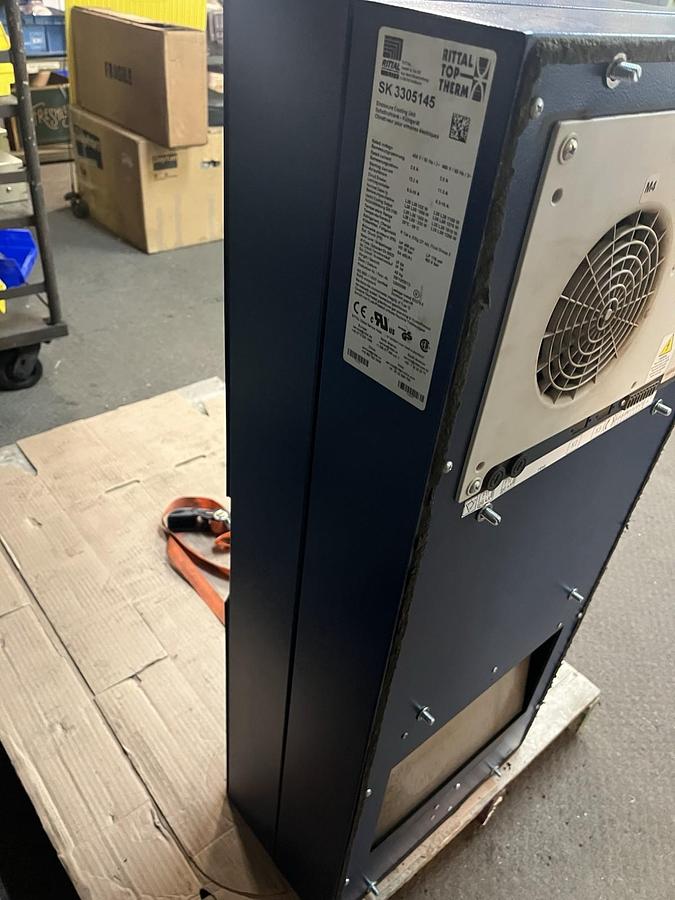 Used RITTAL,SK-3305145,ENCLOSURE AIR CONDITIONER COOLING UNIT 400/460V 3PH