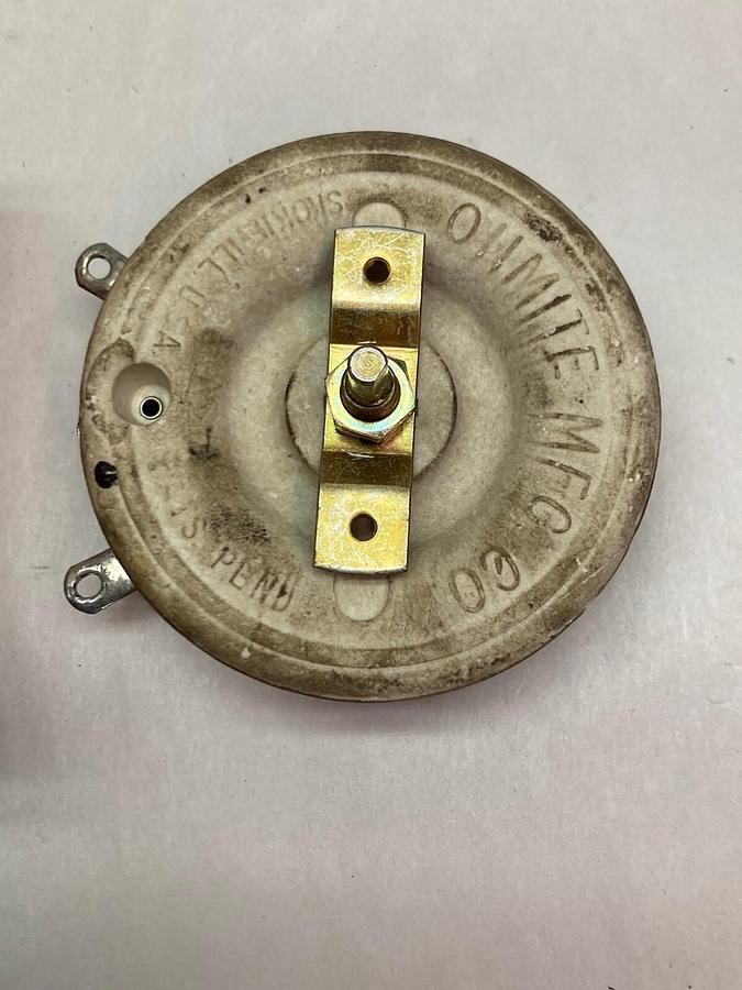 Used Ohmite,0541-500,Rheostat 500 Ohms