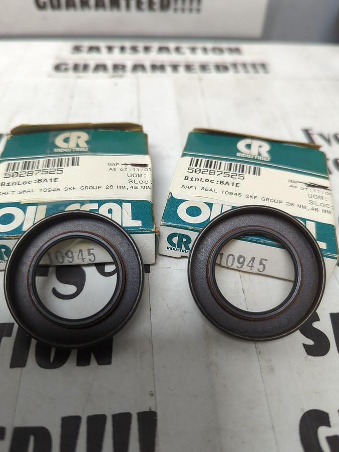 CHICAGO RAWHIDE,10945,OIL SEALS 28MM X 45MM LOT OF 2 NOS