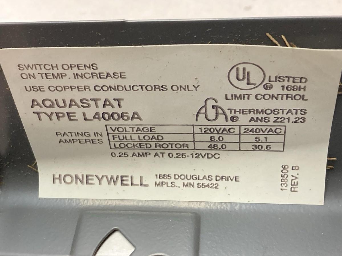 Honeywell,L4006A 1017,Hot Water Temperature Control