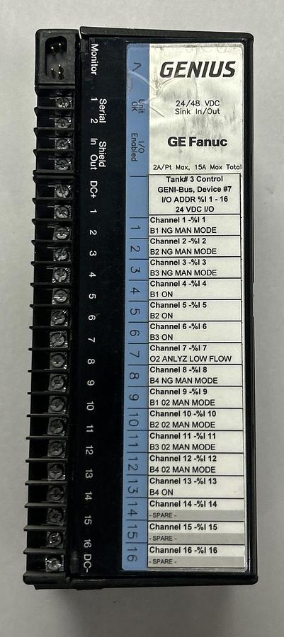 Used GE FANUC,IC660EBD021G,GENIUS BLOCK I/O MODULE