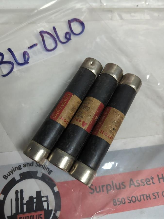 Used APPLETON,36-060,ONE-TIME FUSE 60 AMP LOT OF 3 PRE-OWNED
