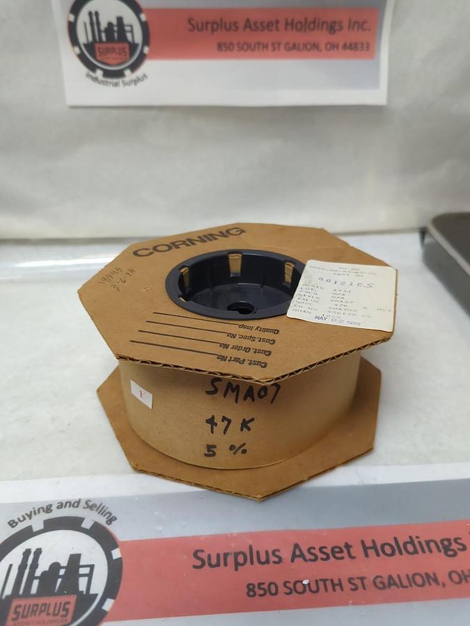 CORNING,STYLE SMA07,RESISTOR 47KΩ 5% ROLL OF 1000 PCS NOS