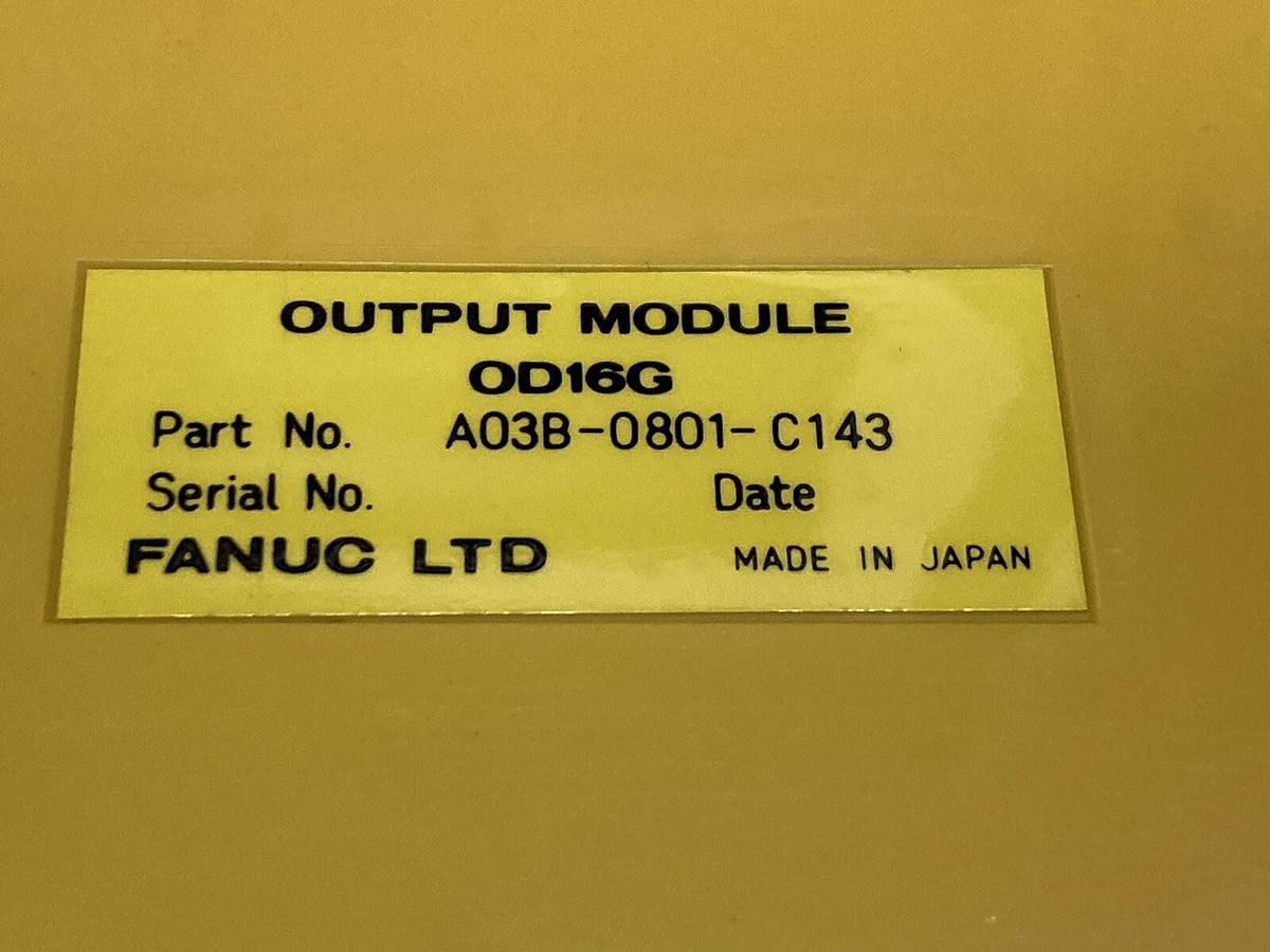 Used Fanuc,PT01A A03B-0801-C143,Output Module