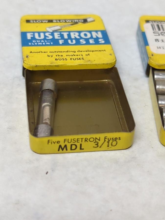 COOPER BUSSMANN,MDL 3/10,GLASS FUSES LOT OF 11 NOS