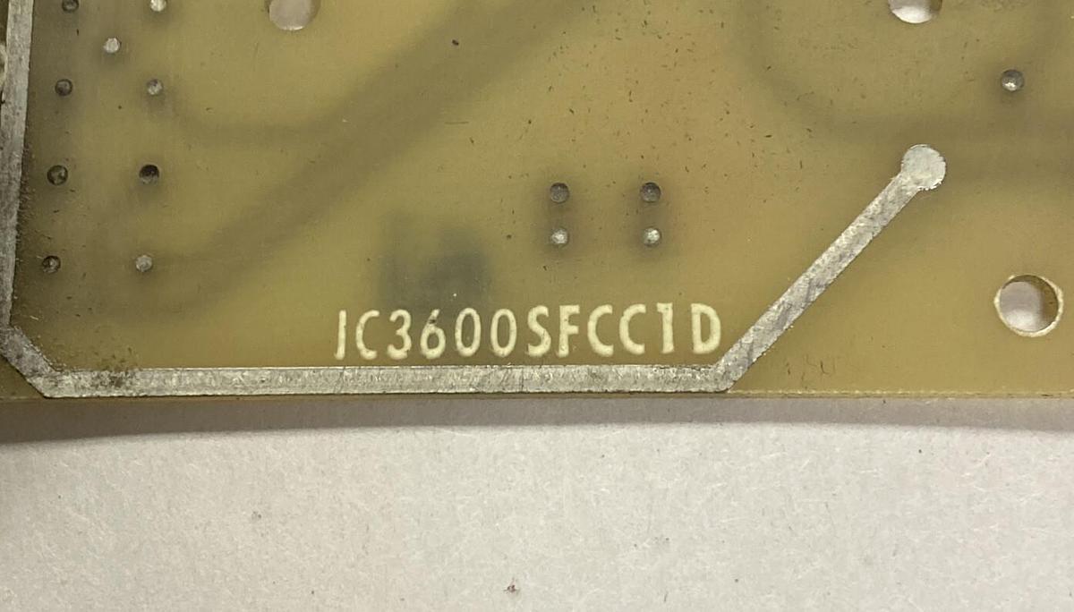 Used General Electric,IC3600SFCC1D,PC Board