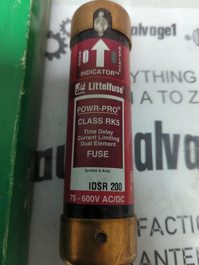 LITTELFUSE,IDSR 200,INDICATOR 200 AMP FUSE NOS