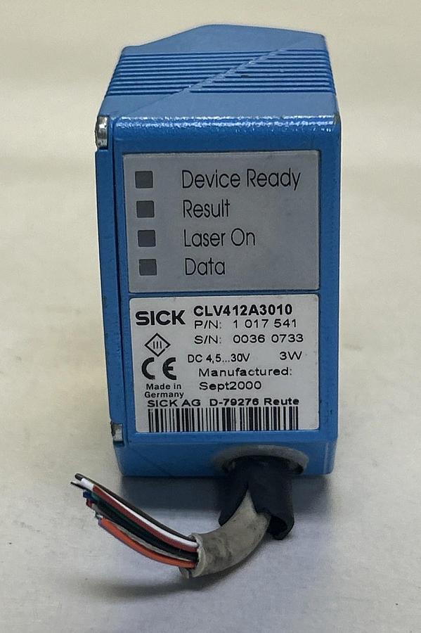 Used SICK,CLV412A3010,BAR CODE SCANNER