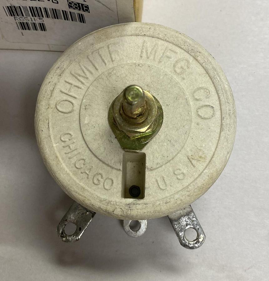OHMITE,RGS1K5,RHEOSTAT MODEL G 75 WATT NOS
