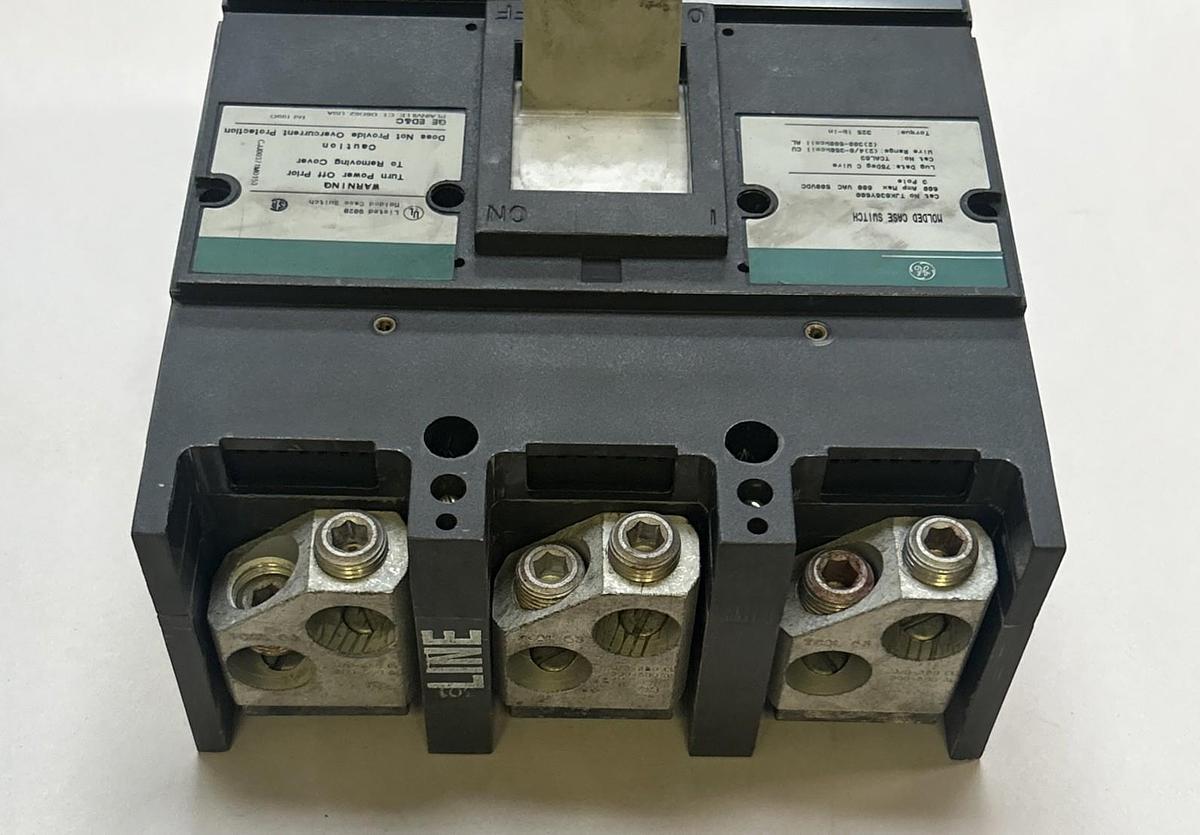 Used GENERAL ELECTRIC,TJK636Y600,CIRCUIT BREAKER 600A 600V 3P
