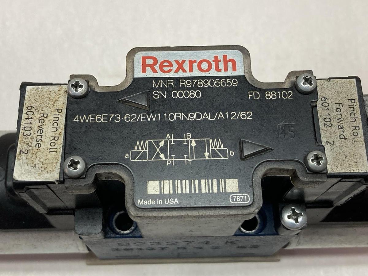Used Rexroth,4WE6E73/EW1 10RN9DAL/A12/62,Hydraulic Valve