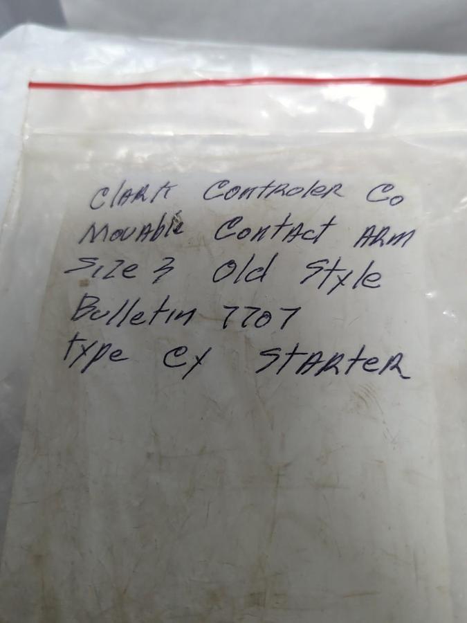 Used CLARK CONTROLLER CO.,77U33,MOVEABLE CONTACT ARM SIZE 3 PRE-OWNED
