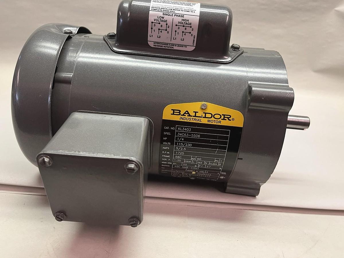 BALDOR,KL3403,MOTOR 1/4HP 1725 1PH 115/230V 56C