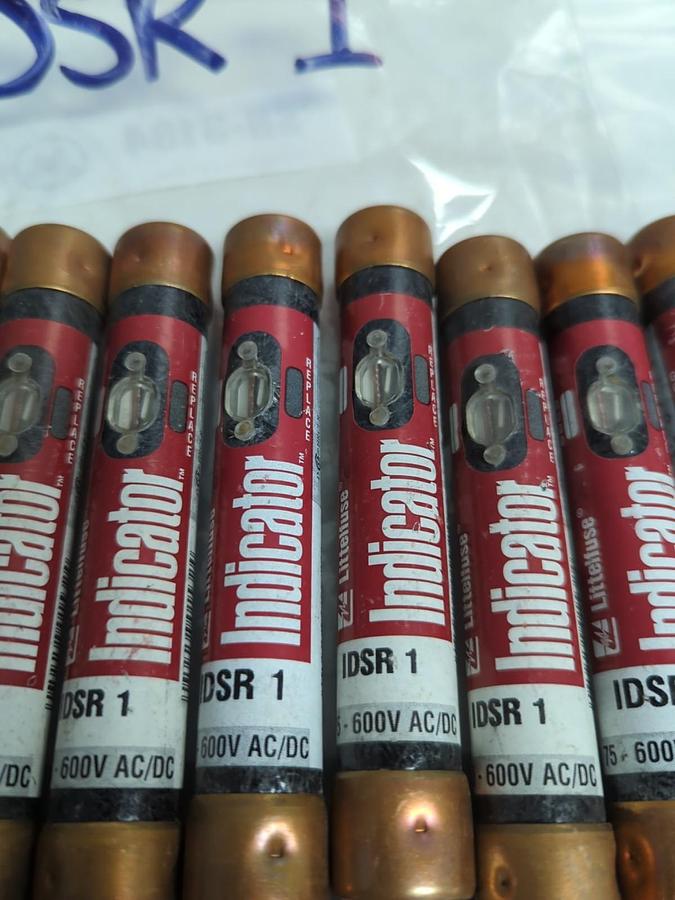 Used LITTELFUSE,IDSR-1,INDICATOR 1 AMP FUSE LOT OF 10 PRE-OWNED