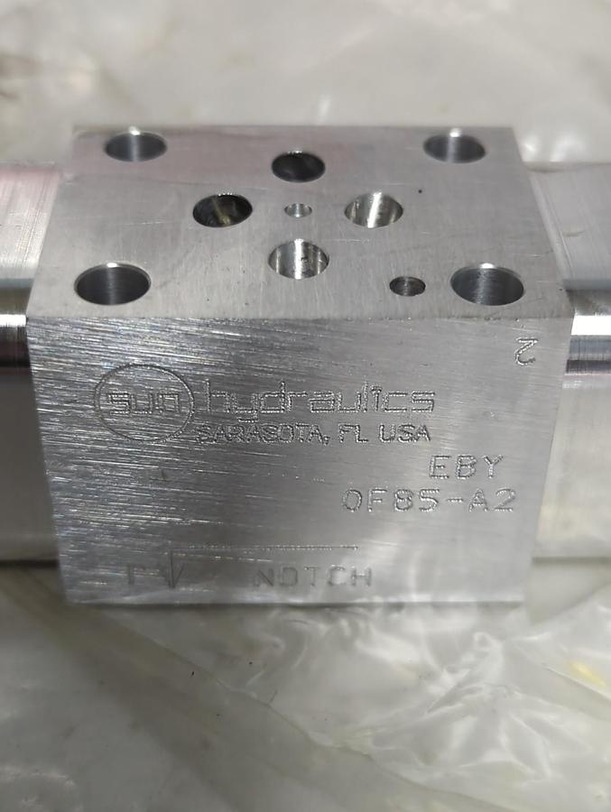 SUN HYDRAULICS,EBY-OF85-A2,HYDRAULIC VALVE MAINIFOLD ASSEMBLY NOS