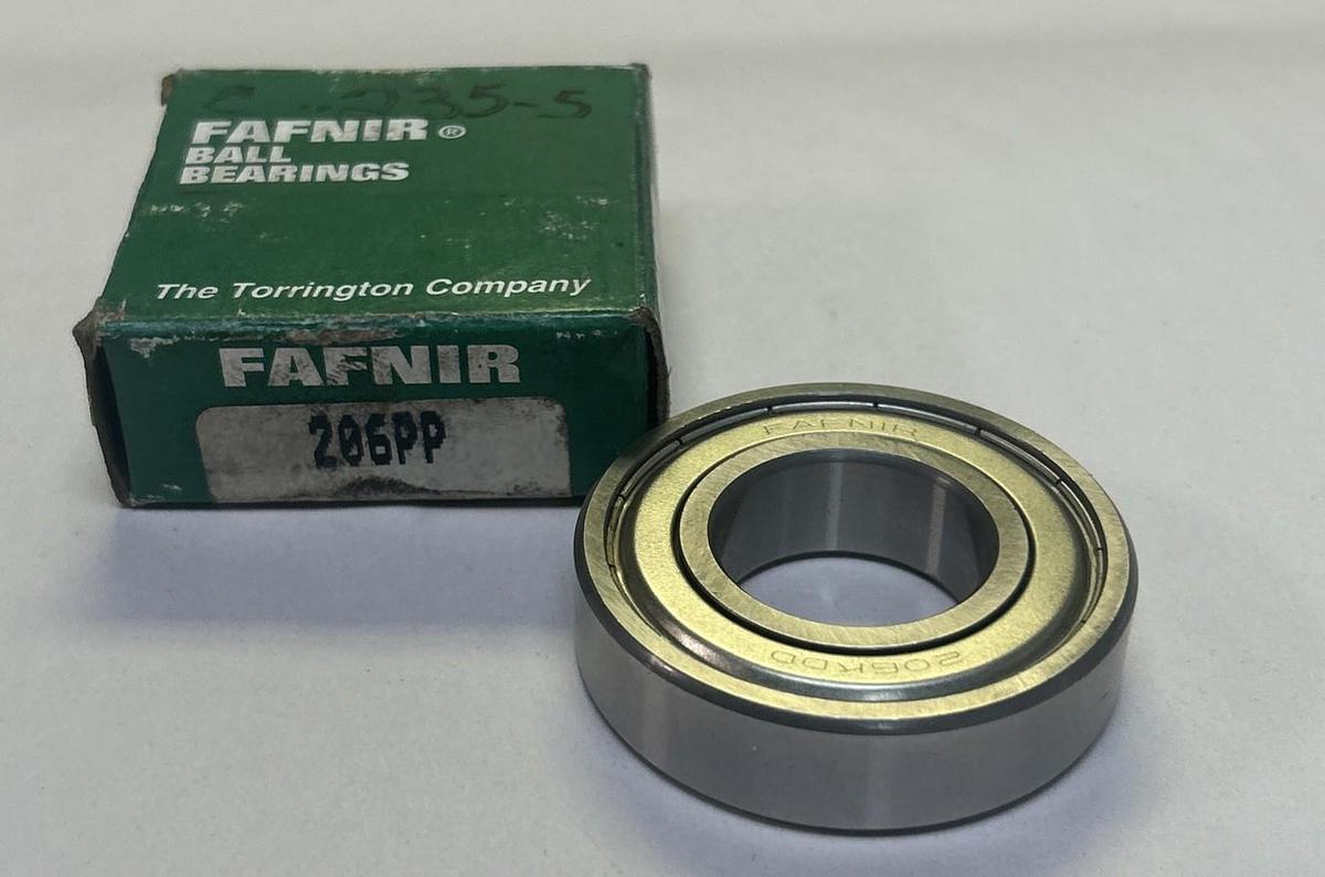 FAFNIR,206PP,RADIAL/DEEP GROOVE BALL BEARING NOS