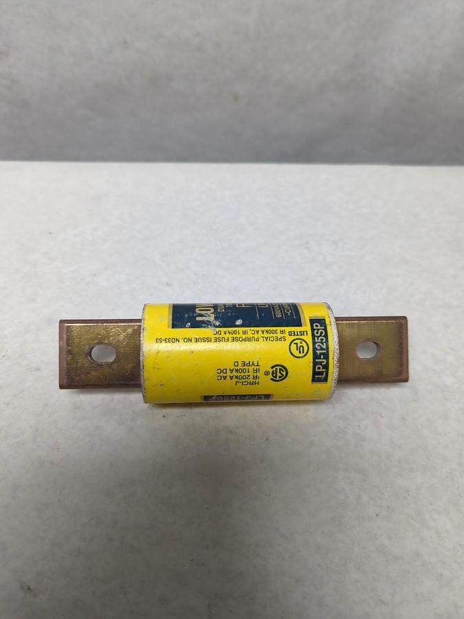 Used COOPER BUSSMANN,LPJ-125SP,LOW-PEAK 125 AMP FUSE PRE-OWNED