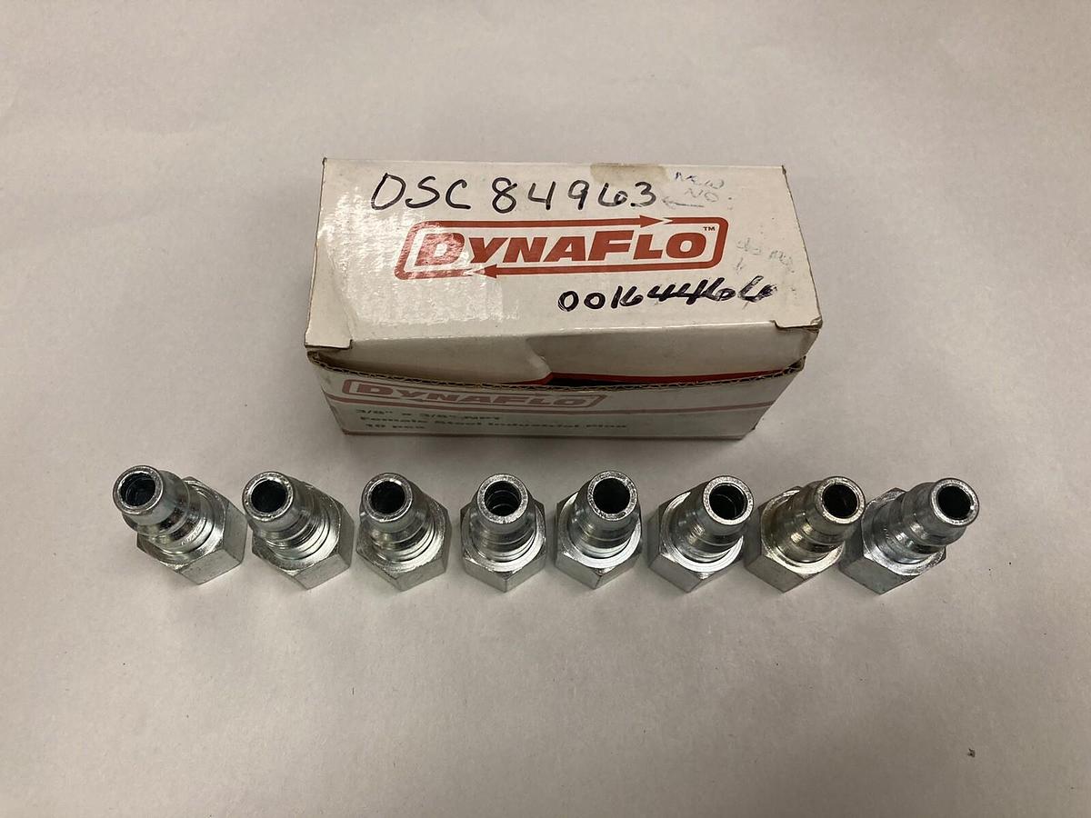 Dynaflo,3/8 INCH x 3/8 INCH,NPT Female Steel Industrial Plug Lot of 8