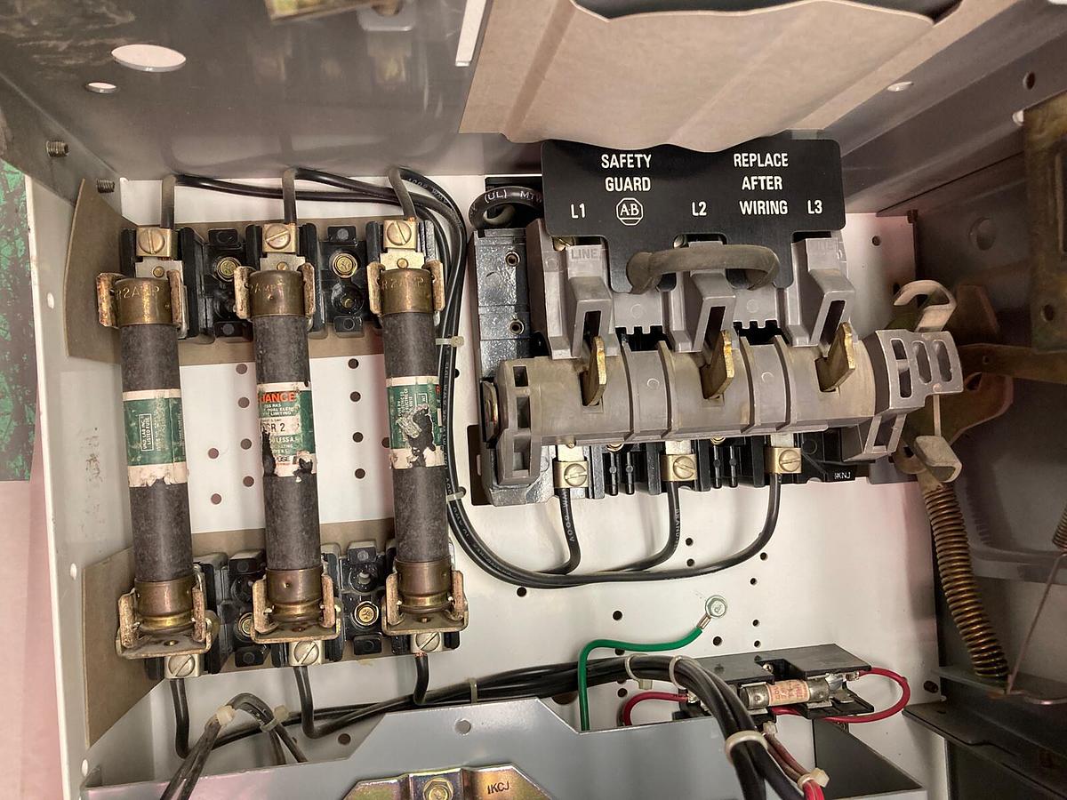 Used Allen-Bradley,2106B,Size 1 Fused MCC 20 Inch Reversing Starter Feeder Bucket