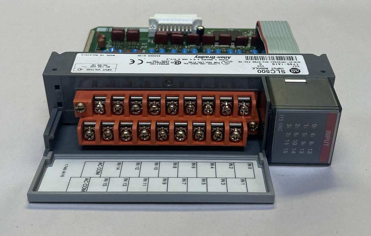 Used ALLEN BRADLEY,1746-IA16,SLC500 INPUT MODULE