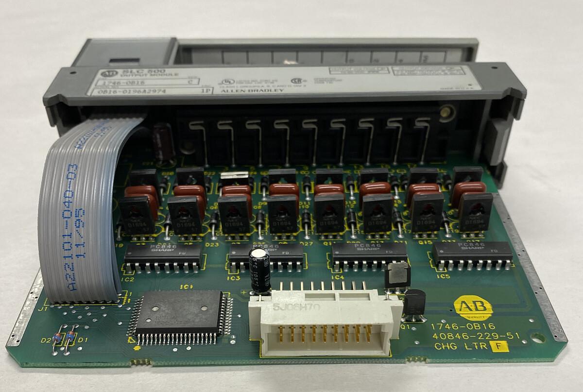 Used Allen-Bradley,1746-0B16,Series C SLC500 Output Module