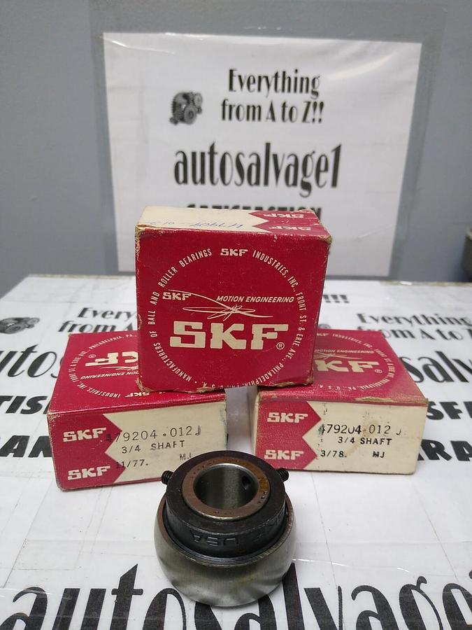 SKF,47904-012J,Ball Bearing Insert 3/4 INCH Shaft  Lot of 3 NOS