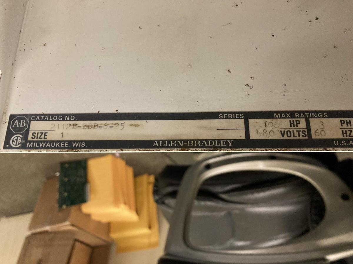 Used Allen-Bradley,2112B,Size 1 MCC 12 INCH Starter Bucket 10 HP 480 Volts