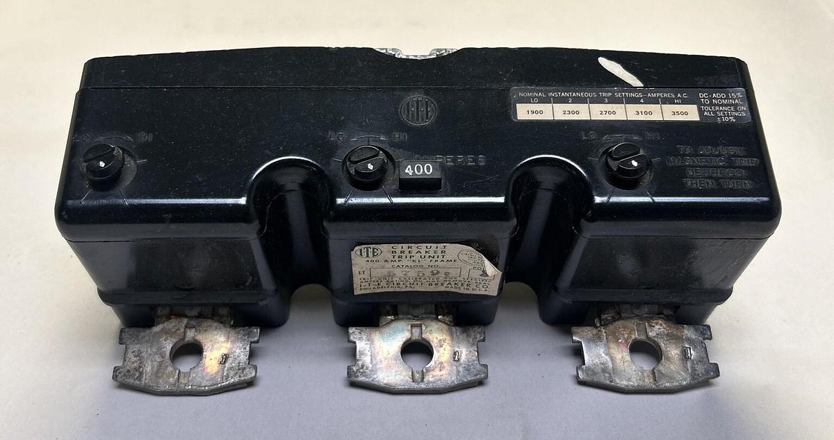 Used ITE,ET5759,TRIP UNIT 400A 3P