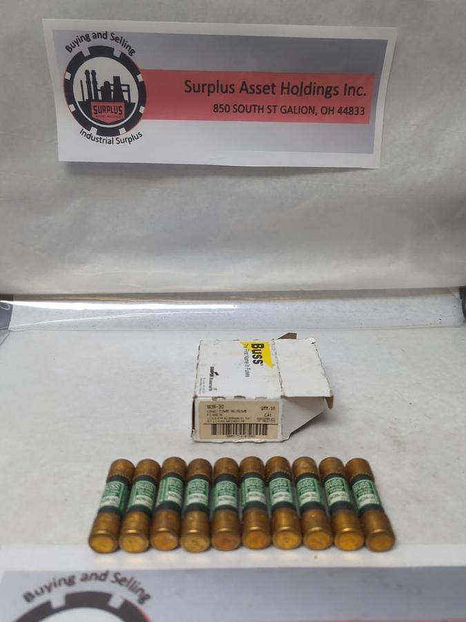 COOPER BUSSMANN,NON-30,ONE-TIME 30 AMP FUSES BOX OF 10 NOS
