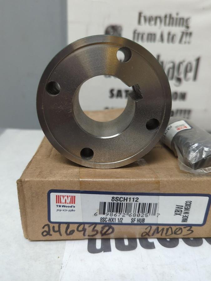 TB WOODS,8SCH112,8SC-HX1 1/2 SURE FLEX HUB NOS