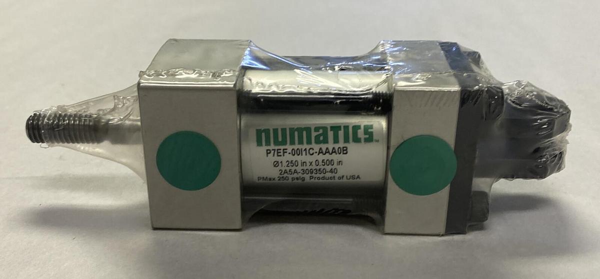 Used NUMATICS,P7EF-00I1C-AAA0B CYLINDER,1.25 INCH X .5 INCH NEW