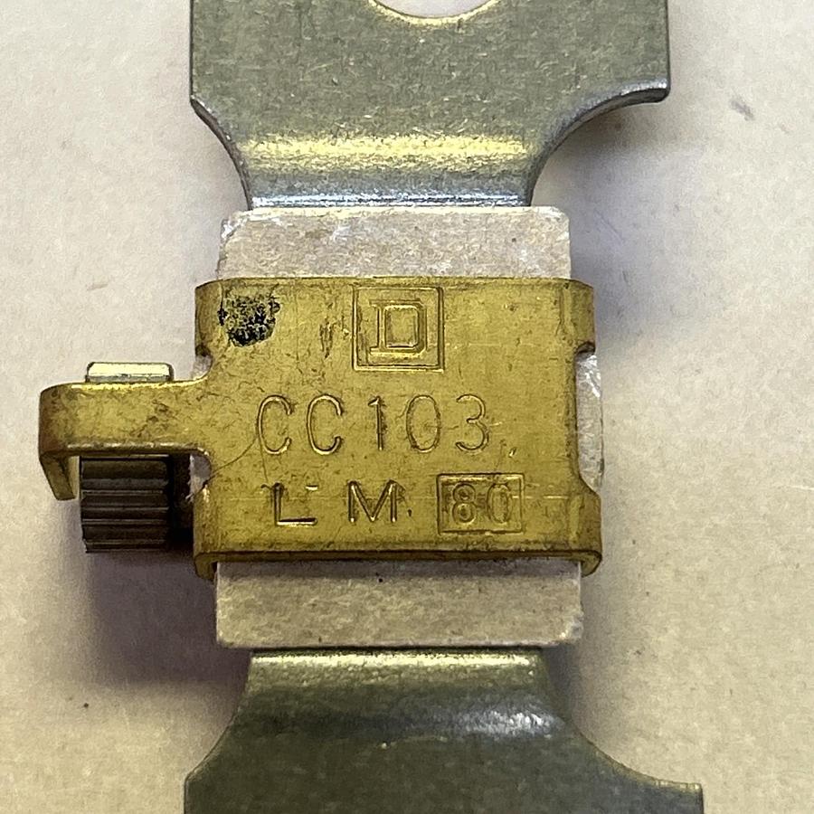 Used SQUARE D,CC103,THERMAL OVERLOAD HEATER ELEMENT LOT 6