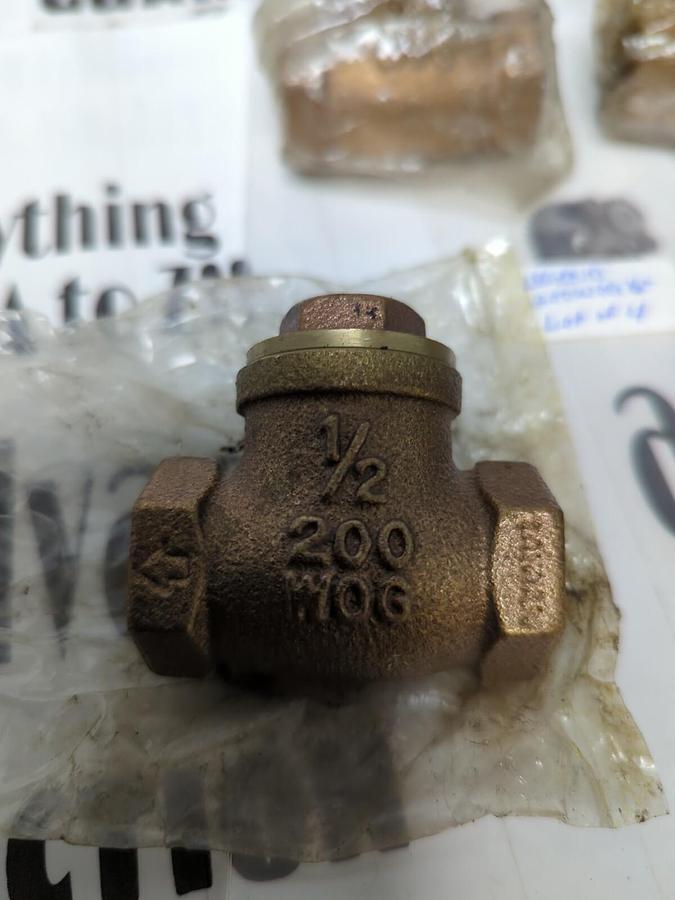LEGEND,200 WOG,BRASS VALVES 1/2 INCH NPT LOT OF 4 NOS