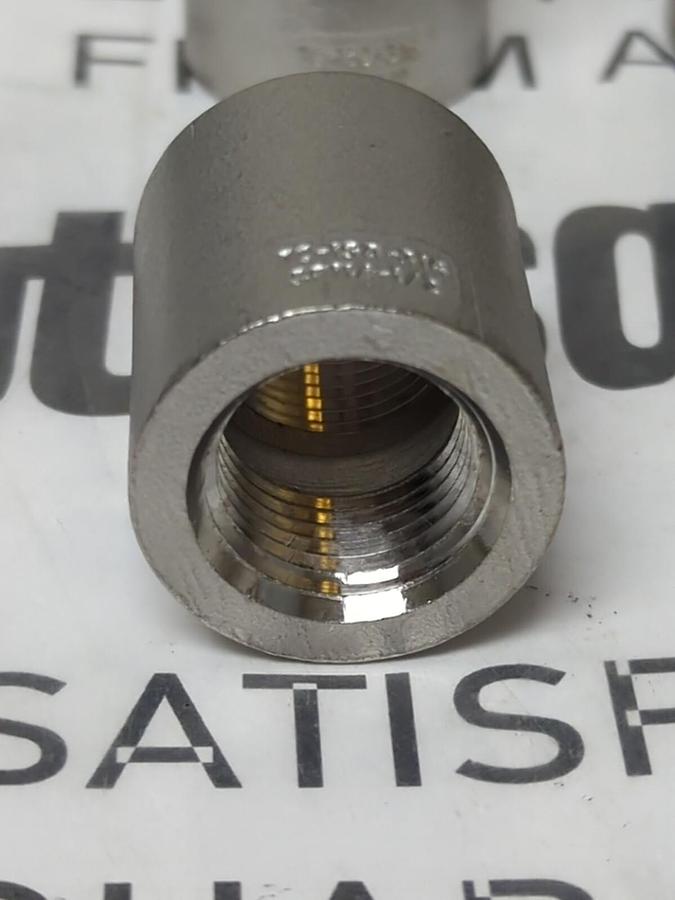 HAITIMA,TC-130-316 SP114,1/2 INCH STAINLESS STEEL COUPLING SOCKET LOT OF 4 NOS