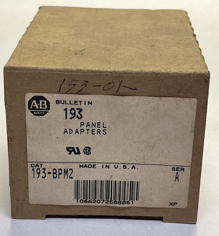 Used ALLEN BRADLEY,193-BPM2,DIN RAIL/PANEL ADAPTER NEW