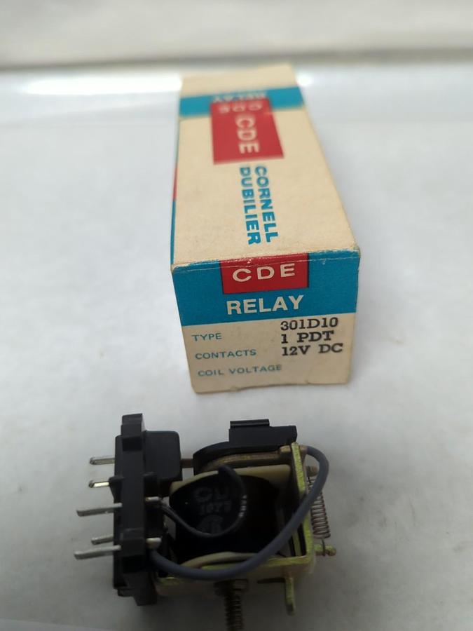CORNELL DUBILIER,301D10,GENERAL PURPOSE RELAY LOT OF 2 NOS