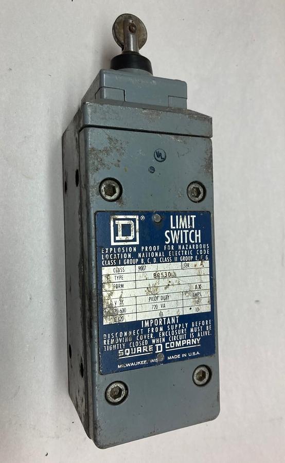 Used Square D,9007BR53D,Limit Switch
