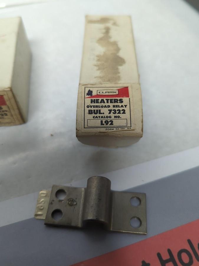 JOSLYN CLARK,L92,OVERLOAD HEATER ELEMENT LOT OF 2 NOS