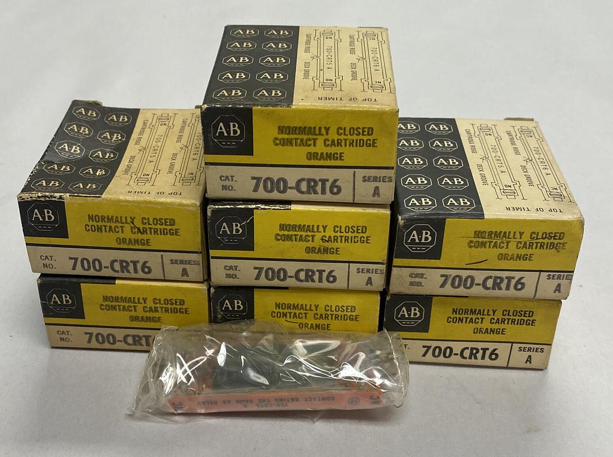 ALLEN BRADLEY,700-CRT6,CONTACT CARTRIDGE LOT OF 7 NOS