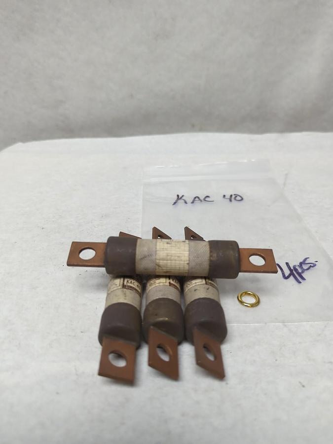 Used COOPER BUSSMANN,KAC-40,TRON 40 AMP FUSE LOT OF 4 PRE-OWNED